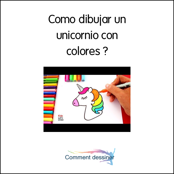 Como dibujar un unicornio con colores